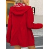 image:imageBellivera Women Reversible Lightweight Hooded Jacket Casual Windbreaker Water Resistant Outdoor Printed OuterwearRed