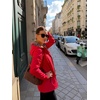 image:imageBellivera Women Reversible Lightweight Hooded Jacket Casual Windbreaker Water Resistant Outdoor Printed OuterwearRedleopard