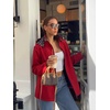 image:imageBellivera Women Reversible Lightweight Hooded Jacket Casual Windbreaker Water Resistant Outdoor Printed OuterwearRedleopard
