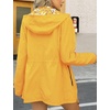image:imageBellivera Women Reversible Lightweight Hooded Jacket Casual Windbreaker Water Resistant Outdoor Printed OuterwearYellow
