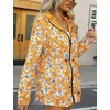 image:imageBellivera Women Reversible Lightweight Hooded Jacket Casual Windbreaker Water Resistant Outdoor Printed OuterwearYellow