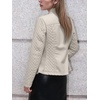 image:imageBellivera Faux Leather Jacket Women Motorcycle Zipper Stand Collar Bomber PU Bike Coat with PocketsBeige Casual Jacket