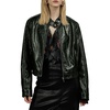 Green Faux Leather Jacket