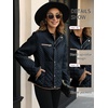 image:imageBellivera Womens FleeceLined Diamond Quilted Puffer Jacket Winter Coat  Stand Collar Casual Padded Outerwear with Soft Thermal Lining Zipper Front and Classic Stitched SurfaceBlackish Blue