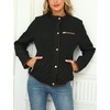 image:imageBellivera Womens FleeceLined Diamond Quilted Puffer Jacket Winter Coat  Stand Collar Casual Padded Outerwear with Soft Thermal Lining Zipper Front and Classic Stitched SurfaceBlack Diamond