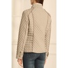 image:imageBellivera Womens FleeceLined Diamond Quilted Puffer Jacket Winter Coat  Stand Collar Casual Padded Outerwear with Soft Thermal Lining Zipper Front and Classic Stitched SurfaceBeige
