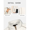 image:imageBellivera Womens FleeceLined Diamond Quilted Puffer Jacket Winter Coat  Stand Collar Casual Padded Outerwear with Soft Thermal Lining Zipper Front and Classic Stitched SurfaceWhite