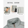 image:imageBellivera Womens FleeceLined Diamond Quilted Puffer Jacket Winter Coat  Stand Collar Casual Padded Outerwear with Soft Thermal Lining Zipper Front and Classic Stitched SurfaceGrey