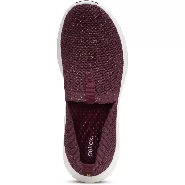 Aetrex Angie Arch Support Sneakers for Women - Lightweight Plantar Fasciitis Slip On Womens Sneakers