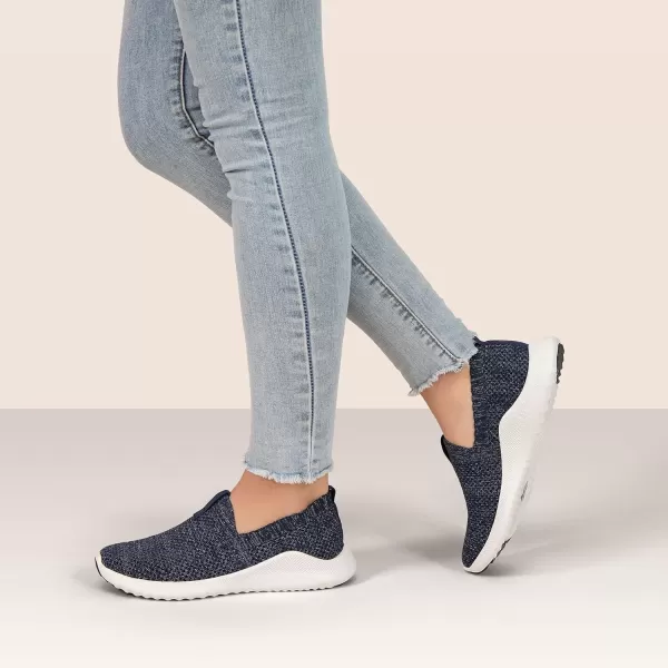 Aetrex Angie Arch Support Sneakers for Women - Lightweight Plantar Fasciitis Slip On Womens Sneakers