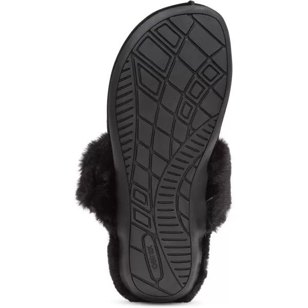 Aetrex Arianna Arch Support Women's Fuzzy Slippers - Closed Toe Adjustable Memory Foam House Slippers