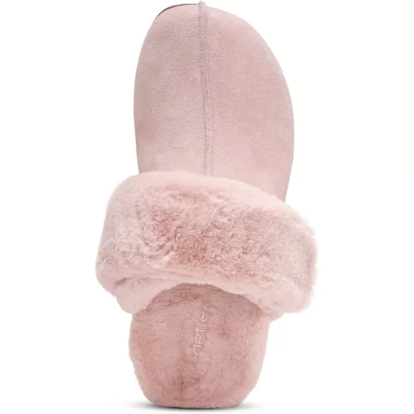 Aetrex Arianna Arch Support Women's Fuzzy Slippers - Closed Toe Adjustable Memory Foam House Slippers