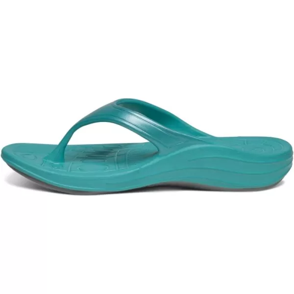 Aetrex Fiji Arch Support Flip Flops for Women - Orthotic Metatarsal Water-Friendly Womens Flip Flops