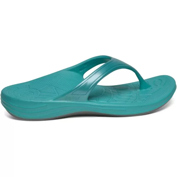 Aetrex Fiji Arch Support Flip Flops for Women - Orthotic Metatarsal Water-Friendly Womens Flip Flops