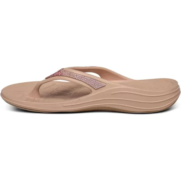 Aetrex Fiji Arch Support Flip Flops for Women - Orthotic Metatarsal Water-Friendly Womens Flip Flops