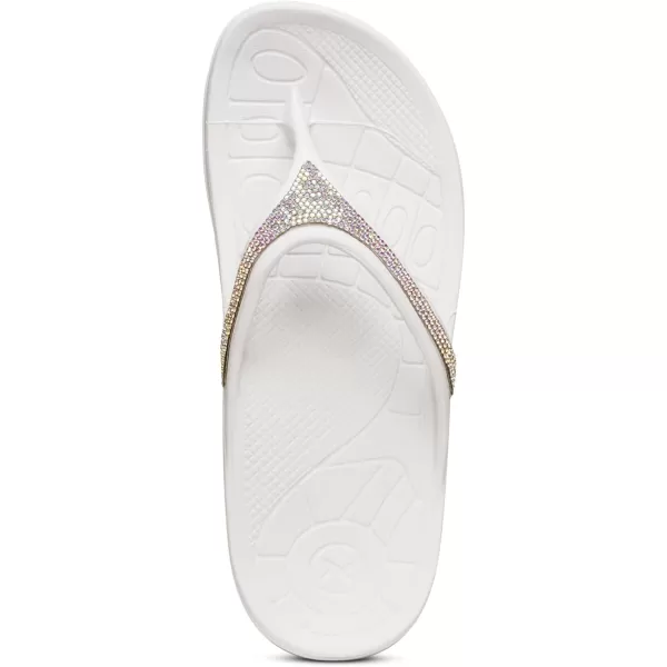 Aetrex Fiji Arch Support Flip Flops for Women - Orthotic Metatarsal Water-Friendly Womens Flip Flops