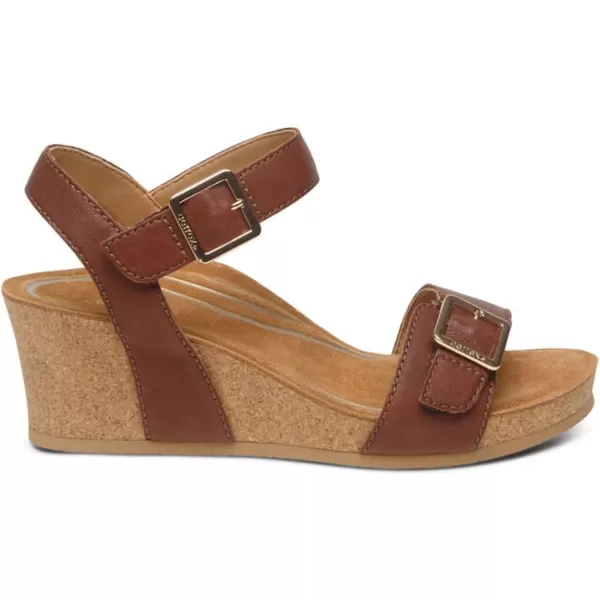 Aetrex Women's Lexa - A Quarter Strap Wedge with Superior Arch Support, Plush Memory Foam Cushioning, and Adjustable Straps for a Custom Fit &amp; Unwavering Support