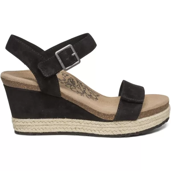Aetrex Women's Sydney Quarter Strap Espadrille Wedge: The Perfect Combination of Comfort and Style with a Built in Aetrex Orthotic System