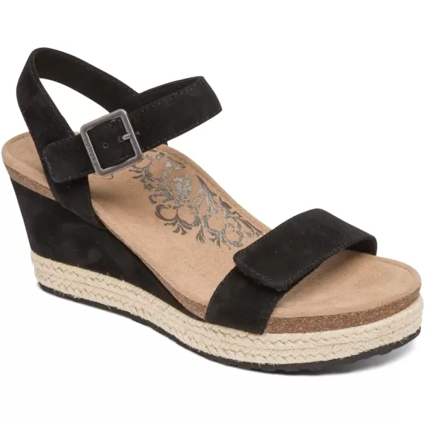 Aetrex Women's Sydney Quarter Strap Espadrille Wedge: The Perfect Combination of Comfort and Style with a Built in Aetrex Orthotic System