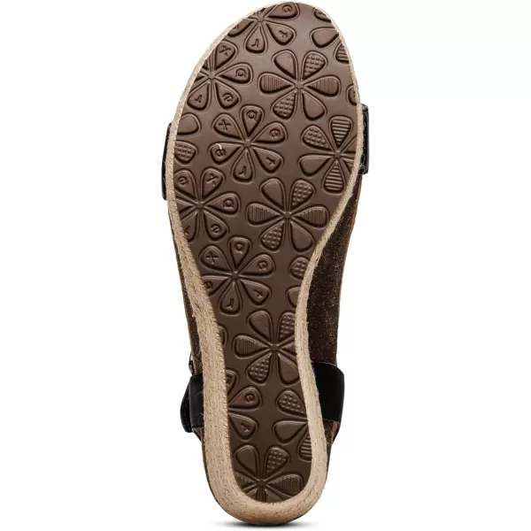 Aetrex Women's Sydney Quarter Strap Espadrille Wedge: The Perfect Combination of Comfort and Style with a Built in Aetrex Orthotic System
