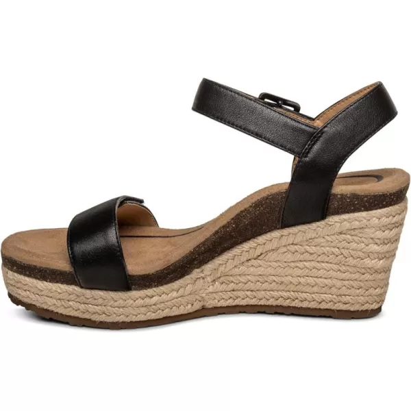 Aetrex Women's Sydney Quarter Strap Espadrille Wedge: The Perfect Combination of Comfort and Style with a Built in Aetrex Orthotic System