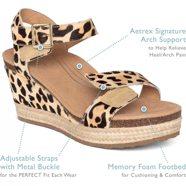 Aetrex Women's Sydney Quarter Strap Espadrille Wedge: The Perfect Combination of Comfort and Style with a Built in Aetrex Orthotic System