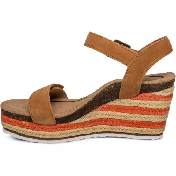Aetrex Women's Sydney Quarter Strap Espadrille Wedge: The Perfect Combination of Comfort and Style with a Built in Aetrex Orthotic System
