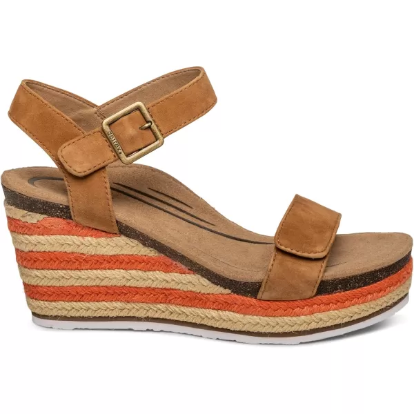 Aetrex Women's Sydney Quarter Strap Espadrille Wedge: The Perfect Combination of Comfort and Style with a Built in Aetrex Orthotic System