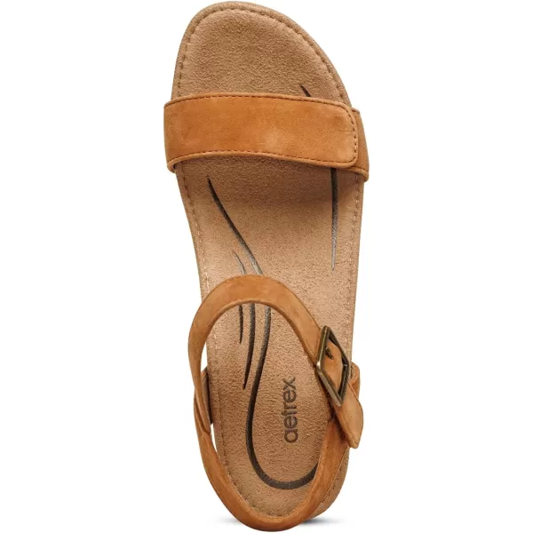 Aetrex Women's Sydney Quarter Strap Espadrille Wedge: The Perfect Combination of Comfort and Style with a Built in Aetrex Orthotic System