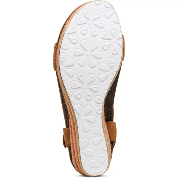 Aetrex Women's Sydney Quarter Strap Espadrille Wedge: The Perfect Combination of Comfort and Style with a Built in Aetrex Orthotic System