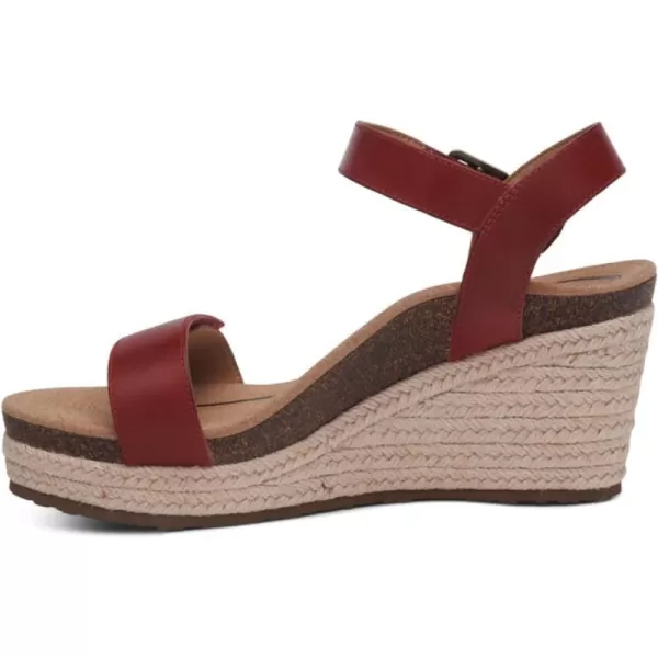 Aetrex Women's Sydney Quarter Strap Espadrille Wedge: The Perfect Combination of Comfort and Style with a Built in Aetrex Orthotic System