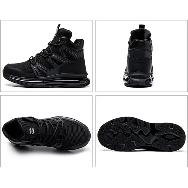 SYLPHID Men Steel Toe Sneakers Women Safety Shoes High top Work Shoe with Air Cushion Lightweight Breathable Puncture Proof