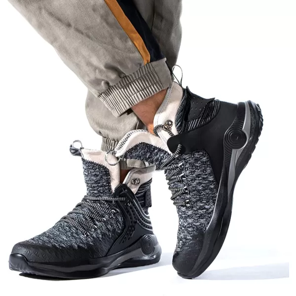 SYLPHID Steel Toe Boots for Men Safety Shoes for Women Work Sneakers Slip Resistant