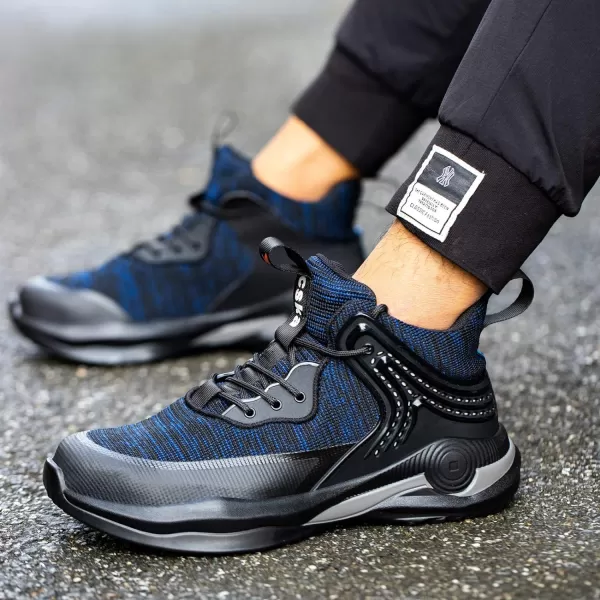 SYLPHID Steel Toe Boots for Men Safety Shoes for Women Work Sneakers Slip Resistant