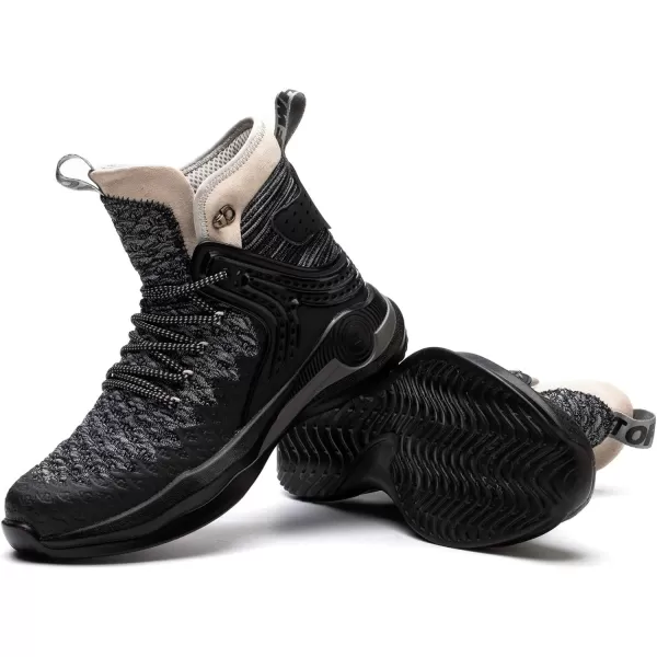 SYLPHID Steel Toe Boots for Men Safety Shoes for Women Work Sneakers Slip Resistant