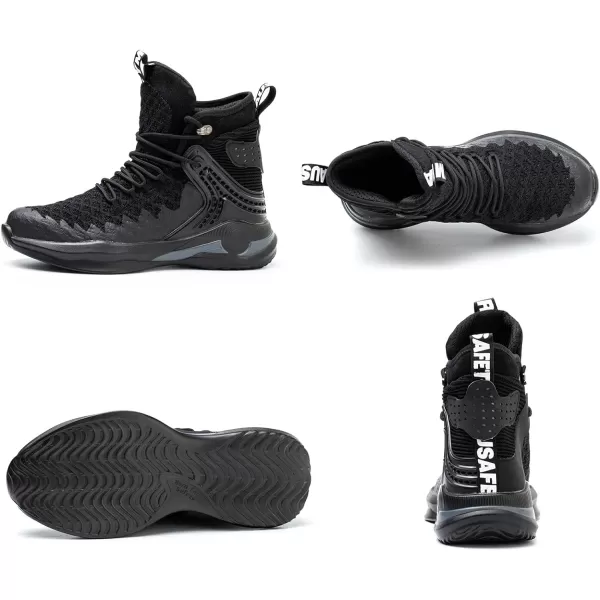 SYLPHID Steel Toe Boots for Men Safety Shoes for Women Work Sneakers Slip Resistant
