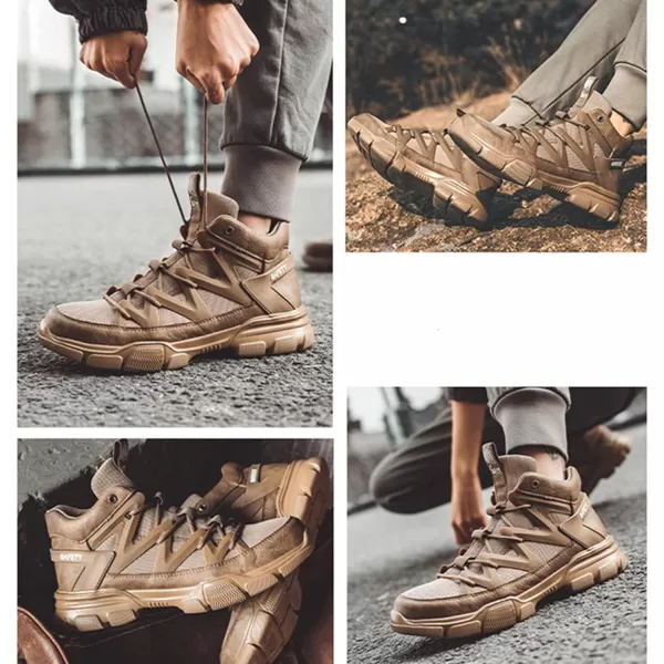SYLPHID Steel Toe Boots for Men Safety Shoes for Women Work Sneakers Slip Resistant
