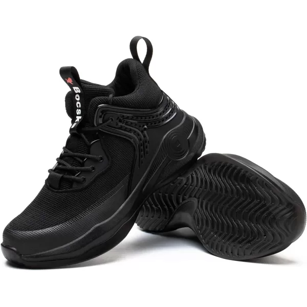 SYLPHID Steel Toe Boots for Men Safety Shoes for Women Work Sneakers Slip Resistant