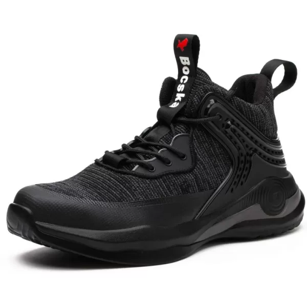 SYLPHID Steel Toe Boots for Men Safety Shoes for Women Work Sneakers Slip Resistant
