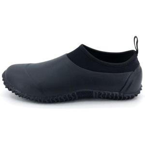 imageSYLPHID Mens Garden Shoes Womens Rain Shoe Waterproof Neoprene Camp Booties for Camping Lawn Care Gardening and Yard WorkBlack