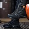 imageSYLPHID Men Steel Toe Sneakers Women Safety Shoes High top Work Shoe with Air Cushion Lightweight Breathable Puncture Proof318black