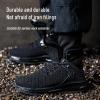imageSYLPHID Men Steel Toe Sneakers Women Safety Shoes High top Work Shoe with Air Cushion Lightweight Breathable Puncture ProofBlack