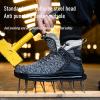 imageSYLPHID Men Steel Toe Sneakers Women Safety Shoes High top Work Shoe with Air Cushion Lightweight Breathable Puncture ProofGrey
