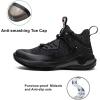 imageSYLPHID Steel Toe Boots for Men Safety Shoes for Women Work Sneakers Slip ResistantAl63grey