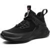 imageSYLPHID Steel Toe Boots for Men Safety Shoes for Women Work Sneakers Slip ResistantAl63black