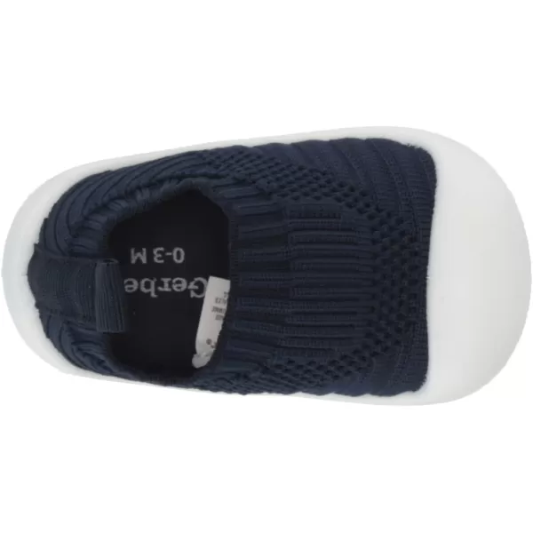 Gerber baby-girls Baby Toddler Boy and Girl Stretchy Knit Slip-on Sneaker