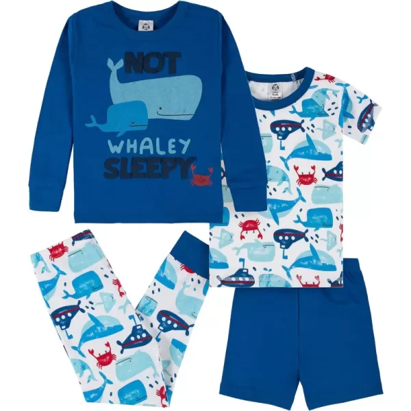 Whale Print Blue