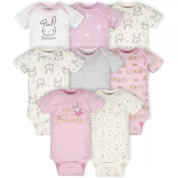 Gerber baby-girls 8-pack Short Sleeve Onesies Bodysuits
