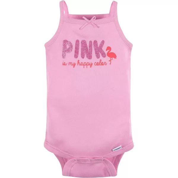 Gerber Baby Girls Multi-Pack Sleeveless Onesies Bodysuit