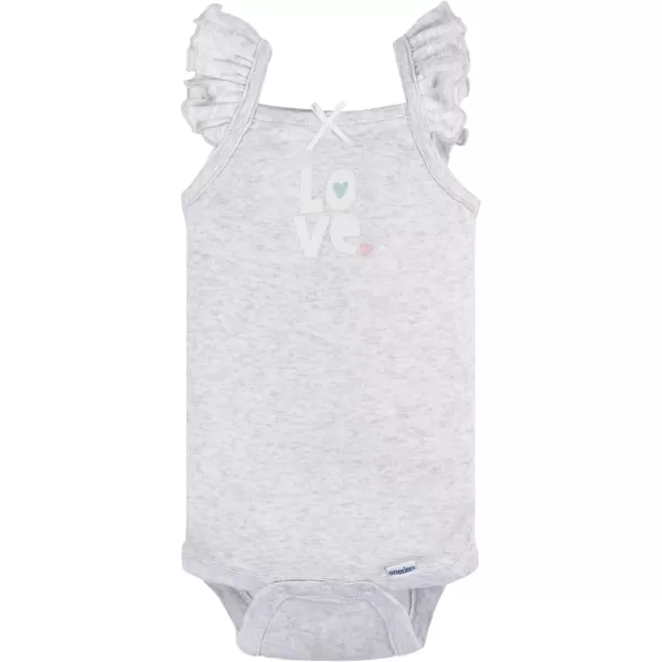Gerber Baby Girls Multi-Pack Sleeveless Onesies Bodysuit